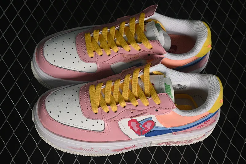 All categories Nk Air Force 1 Air Force series Nk Air Force 1 Fontanka Air Force low-top Nike Air Force 1 Fontanka "Pixel Sweetheart" Hand-painted graffiti Pixel Sweetheart Air Force One customized sneakers DV3211-001